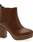 NEW-WOMENS-CHELSEA-DEALER-GUSSET-RIDING-ANKLE-BOOTS-BLOCK-HIGH-HEELS-LADIES-SHOES-BROWN-SIZE-6-0