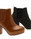 NEW-WOMENS-CHELSEA-DEALER-GUSSET-RIDING-ANKLE-BOOTS-BLOCK-HIGH-HEELS-LADIES-SHOES-BROWN-SIZE-6-0-2