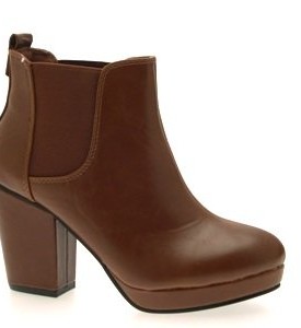 NEW-WOMENS-CHELSEA-DEALER-GUSSET-RIDING-ANKLE-BOOTS-BLOCK-HIGH-HEELS-LADIES-SHOES-BROWN-SIZE-6-0