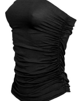 NEW-WOMENS-LADIES-BOOBTUBE-BANDEAU-RUCHED-TOP-VEST-CROP-BRA-TOP-BRALET-SIZE-8-22-0