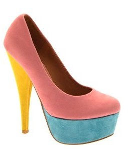 NEW-WOMENS-MULTI-COLOUR-BLOCK-PLATFORM-FULL-TOE-HIGH-HEELS-LADIES-COURT-SHOES-PINK-SIZE-5-0