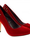 NEW-WOMENS-SPIKE-STUDS-FULL-TOE-HIGH-HEELS-LADIES-COURT-SHOES-FAUX-SUEDE-LEATHER-DARK-RED-6-0-0