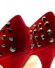 NEW-WOMENS-SPIKE-STUDS-FULL-TOE-HIGH-HEELS-LADIES-COURT-SHOES-FAUX-SUEDE-LEATHER-DARK-RED-6-0-2