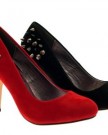 NEW-WOMENS-SPIKE-STUDS-FULL-TOE-HIGH-HEELS-LADIES-COURT-SHOES-FAUX-SUEDE-LEATHER-DARK-RED-6-0-4