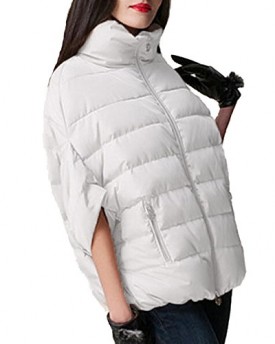 NEW-Womens-Winter-Warm-Collar-Loose-Cloak-Coat-Batwing-Sleeve-Jacket-Outerwear-White-M-0