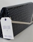 Navy-Blue-Crocodile-Embossed-Patent-Leather-Clutch-with-Dust-Bag-0-2