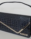 Navy-Blue-Crocodile-Embossed-Patent-Leather-Clutch-with-Dust-Bag-0-3