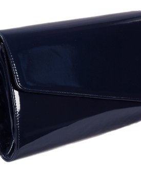 Navy-Blue-High-Gloss-Patent-Clutch-Handbag-Large-Occasion-Bag-0