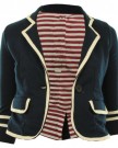 Navy-UK-14-Arely-New-Womens-Sailor-Nautical-Lined-Piped-Collar-Hem-Waist-Ladies-Blazer-Jacket-Coat-0-0