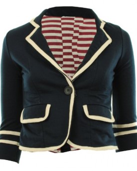 Navy-UK-14-Arely-New-Womens-Sailor-Nautical-Lined-Piped-Collar-Hem-Waist-Ladies-Blazer-Jacket-Coat-0