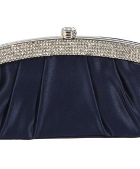 Navy-blue-satin-clutch-bag-handbag-with-pleated-body-and-diamante-trim-0
