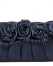 Navy-blue-satin-clutch-bag-with-gentle-pleats-and-satin-flowers-on-the-front-0