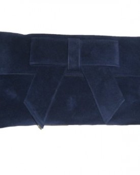 Navy-faux-suede-clutch-bag-Navy-suede-clutch-bag-with-bow-shoulder-strap-0