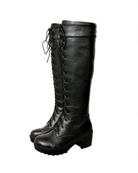 New-Arrival-Winter-Lace-Up-Non-slip-Sole-Knee-High-Boots-For-WomenLadies-Snow-Boots-0