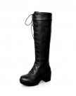 New-Arrival-Winter-Lace-Up-Non-slip-Sole-Knee-High-Boots-For-WomenLadies-Snow-Boots-0-4