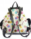 New-Girly-Handbags-Rucksack-Canvas-Cupcakes-Pockets-Backpack-School-Womens-Girls-College-Cotton-Cream-0-2