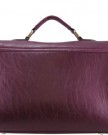 New-LYDC-Ladies-Briefcase-Leather-Satchel-Laptop-Bag-Designer-Inspired-Gold-Top-Handle-Purple-0-0