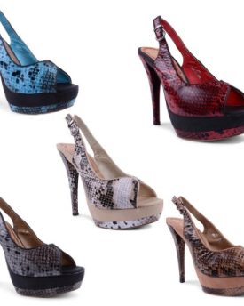 New-Ladies-Faux-Snakeskin-Slingback-Peep-Toe-High-Stiletto-Heels-0