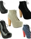 New-Ladies-High-Block-Heel-Lace-Up-Concealed-Platform-Boots-Sizes-UK-3-4-5-6-7-8-American-Flag-UK-Size-6-0