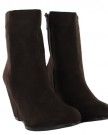 New-Ladies-High-Heel-Wedge-Zip-Up-Chelsea-Riding-Ankle-Boots-Size-UK-3-4-5-6-7-8-Brown-UK-Size-6-0-1