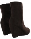 New-Ladies-High-Heel-Wedge-Zip-Up-Chelsea-Riding-Ankle-Boots-Size-UK-3-4-5-6-7-8-Brown-UK-Size-6-0-2