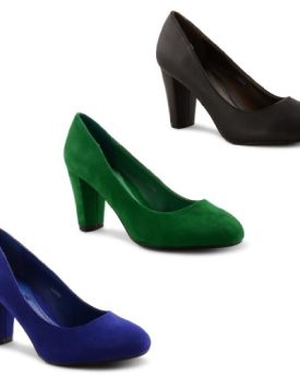 New-Ladies-Smart-High-Block-Heel-Court-Shoes-Office-Work-0