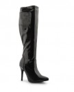 New-Ladies-Stiletto-High-Heel-Stretch-Below-The-Knee-Stylish-Long-Boots-UK-3-8-0-0