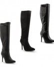 New-Ladies-Stiletto-High-Heel-Stretch-Below-The-Knee-Stylish-Long-Boots-UK-3-8-0