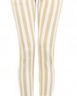 New-Ladies-Womens-Beige-Striped-Skinny-Fit-Stretch-Jeans-Trousers-And-Pants-12-UK-0
