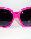 New-Ladies-Womens-Neon-Pink-Large-Frame-Vintage-Retro-Sunglasses-UV400-Aviator-0