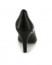 New-LadiesWomens-Black-Leather-Court-Shoes-With-Medium-Heels-8Cm-Black-Leather-UK-6-0-2