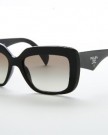 New-Prada-PR-03Q-1AB0A7-Black-Frame-With-Light-Grey-Shaded-Lens-Men-Women-Oversize-Sunglasses-0