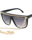 New-SNOOKI-Black-Brown-Chain-Sunglasses-Lady-Glasses-JERSEY-SHORE-Black-Gold-Chain-0