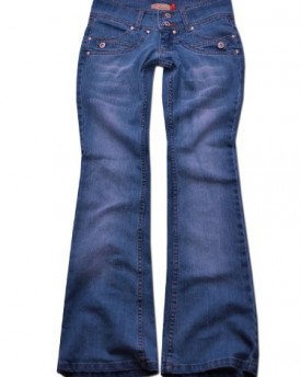 New-Unique-Low-Rise-Slimming-Boot-Cut-Jeans-Size-16-0