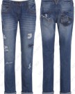 New-Womens-Boyfriend-Slim-Jeans-Slouch-ripped-Size-8-10-12-14-16-UK-10-Denim-Blue-0