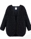 New-Womens-Fashion-Winter-Warm-Coat-Long-Sleeve-Thick-Lambswool-Jacket-Outerwear-Black-M-0-0