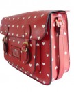 New-Womens-LYDC-Faux-Leather-Heart-Shapes-Satchel-Hearts-Vintage-Retro-Messenger-Bag-Buckle-Shoulder-School-Red-White-0-0