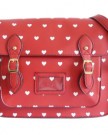 New-Womens-LYDC-Faux-Leather-Heart-Shapes-Satchel-Hearts-Vintage-Retro-Messenger-Bag-Buckle-Shoulder-School-Red-White-0