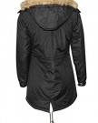 New-Womens-Plus-Size-Leopard-Line-Fur-Hooded-Long-Parka-Jacket-Winter-Coat-18-Black-0-2