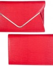 New-Womens-Red-Casual-Croc-Print-Faux-Leather-Ladies-Evening-Envelope-Clutch-Bag-0-0