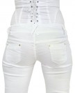 New-Womens-denim-jeans-High-Waisted-Laces-on-back-super-skinny-slim-fit-in-white-40-0-3