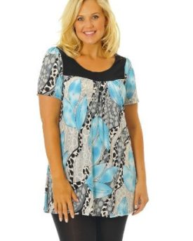 Nouvelle-Leaf-Print-Top-Turquoise-Size-26-28-0