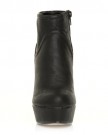 OLIVE-Black-PU-Leather-Stiletto-Very-High-Heel-Ankle-Boots-Size-UK-5-EU-38-0-3
