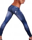 OMO-Sexy-Stylish-BIG-Ripped-Effect-Denim-Look-Faux-Jean-Stretchy-Leggings-Tights-Pants-Jegging-Blue-0-1