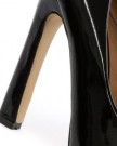 Odeon-Black-Patent-PU-Womens-Platform-High-Heel-Court-Shoe-Size-UK-3-0-3