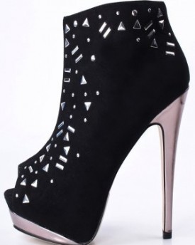 Onlymaker-Womens-High-Heel-Ankle-Peep-Open-Toe-Zip-Boots-Black-Size-UK11-0