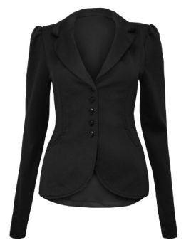 PARADIS-COUTURE-NEW-LADIES-5-BUTTON-UP-FRONT-PONTE-SMART-OFFICE-WOMENS-BLAZER-JACKET-COAT-BLACK-12-0