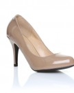 PEARL-Dark-Nude-Patent-PU-Leather-Stiletto-High-Heel-Classic-Court-Shoes-Size-UK-5-EU-38-0-0