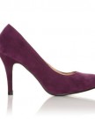 PEARL-Purple-Faux-Suede-Stiletto-High-Heel-Classic-Court-Shoes-Size-UK-5-EU-38-0