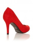 PEARL-Red-Faux-Suede-Stiletto-High-Heel-Classic-Court-Shoes-Size-UK-6-EU-39-0-1